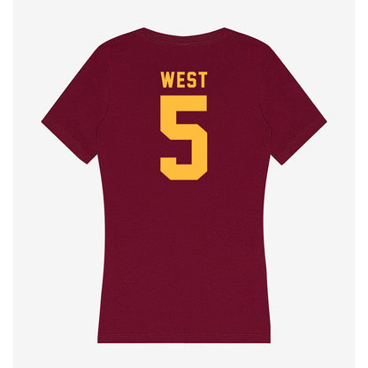 Minnesota - NCAA Football : Aydan West - Women's V-Neck T-Shirt-1