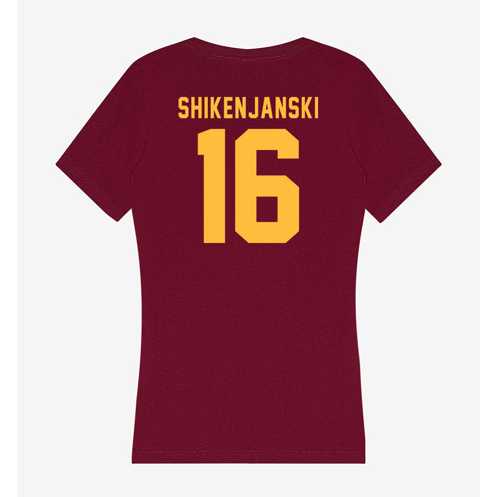 Minnesota - NCAA Football : Max Shikenjanski - Women's V-Neck T-Shirt-1