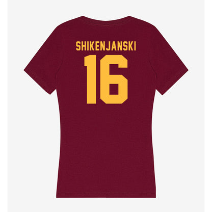 Minnesota - NCAA Football : Max Shikenjanski - Women's V-Neck T-Shirt-1