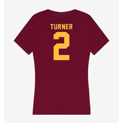 Minnesota - NCAA Football : A.J. Turner - Women's V-Neck T-Shirt-1