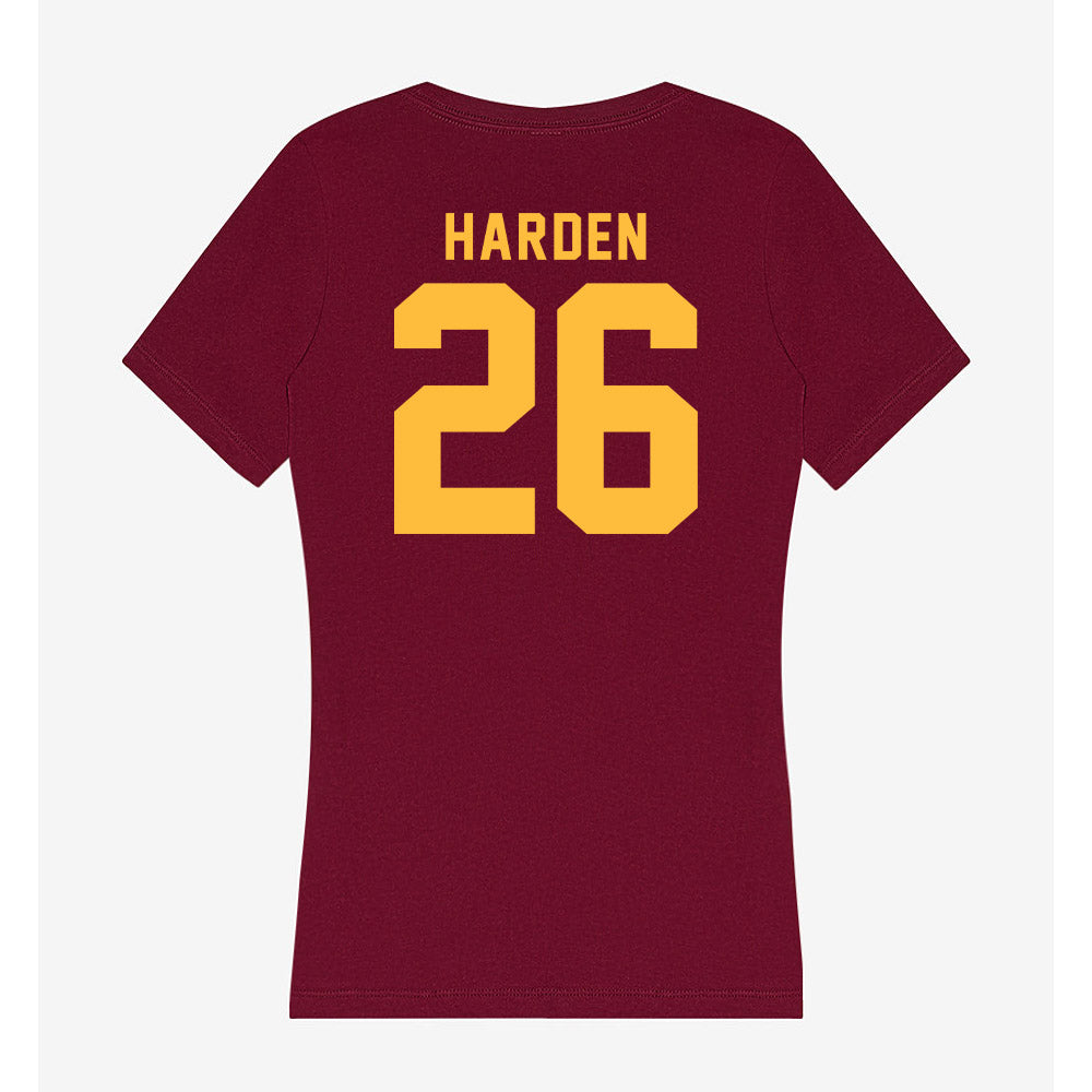 Minnesota - NCAA Football : Zack Harden - Women's V-Neck T-Shirt-1