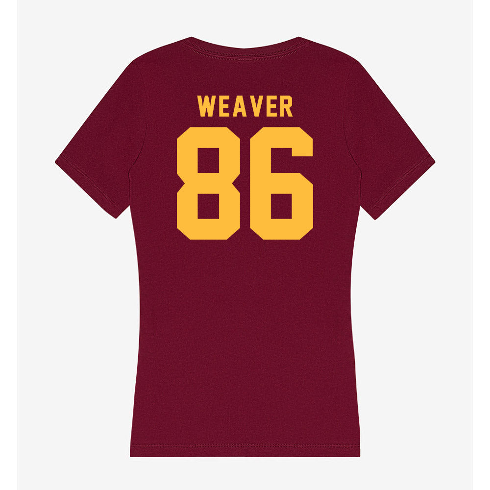 Minnesota - NCAA Football : Gabe Weaver - Women's V-Neck T-Shirt-1