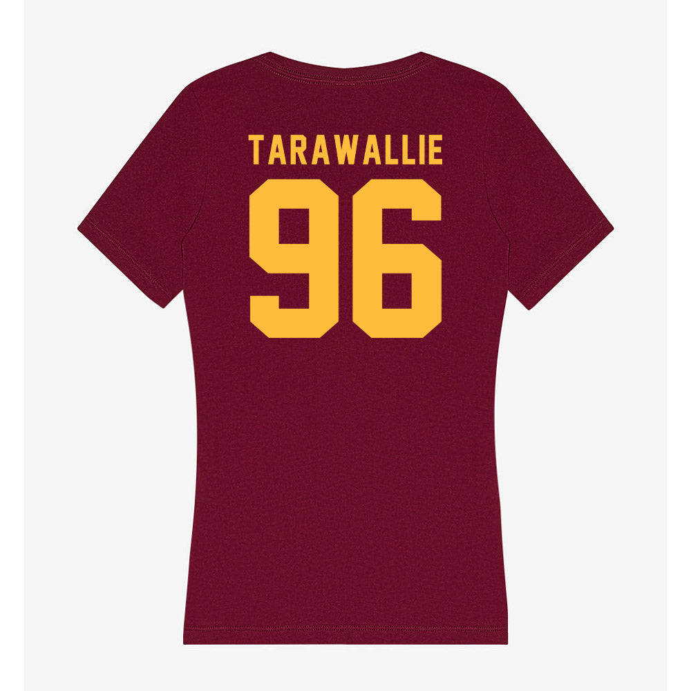 Minnesota - NCAA Football : Abu Tarawallie - Women's V-Neck T-Shirt-1