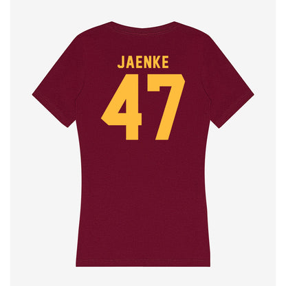 Minnesota - NCAA Baseball : Brandon Jaenke - Women's V-Neck T-Shirt-1