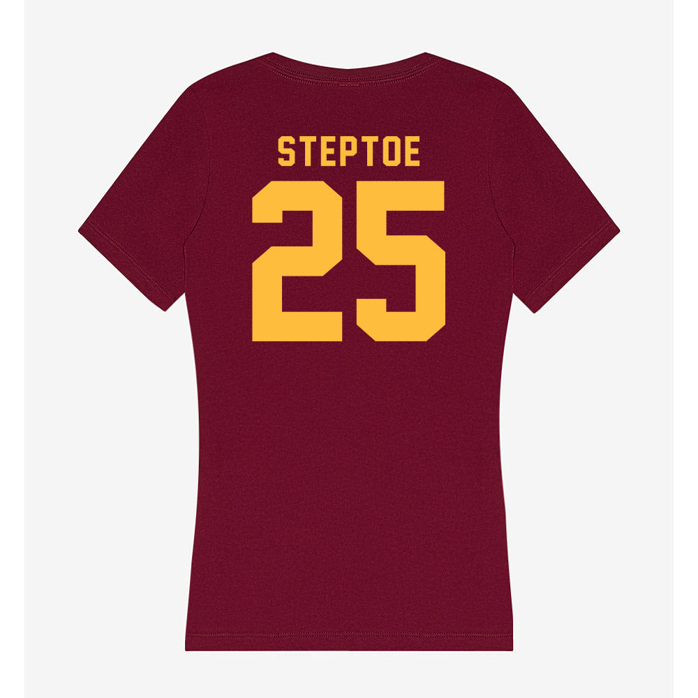Minnesota - NCAA Football : Zion Steptoe - Women's V-Neck T-Shirt-1