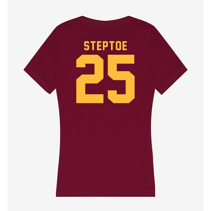 Minnesota - NCAA Football : Zion Steptoe - Women's V-Neck T-Shirt-1