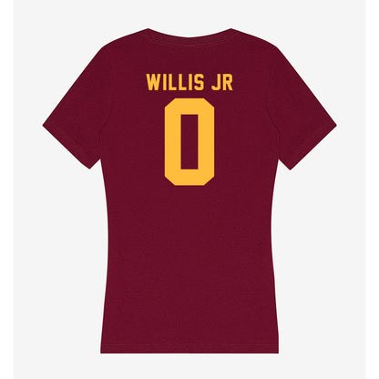 Minnesota - NCAA Men's Basketball : Chansey Willis Jr - Women's V-Neck T-Shirt-1