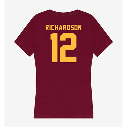Minnesota - NCAA Softball : Macy Richardson - Women's V-Neck T-Shirt-1