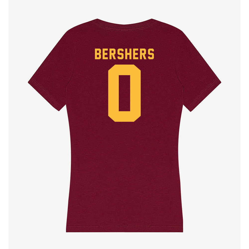 Minnesota - NCAA Women's Basketball : Tracey Bershers - Women's V-Neck T-Shirt-1