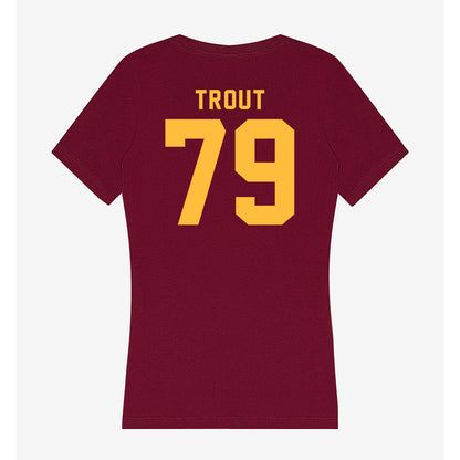 Minnesota - NCAA Football : Andrew Trout - Women's V-Neck T-Shirt-1
