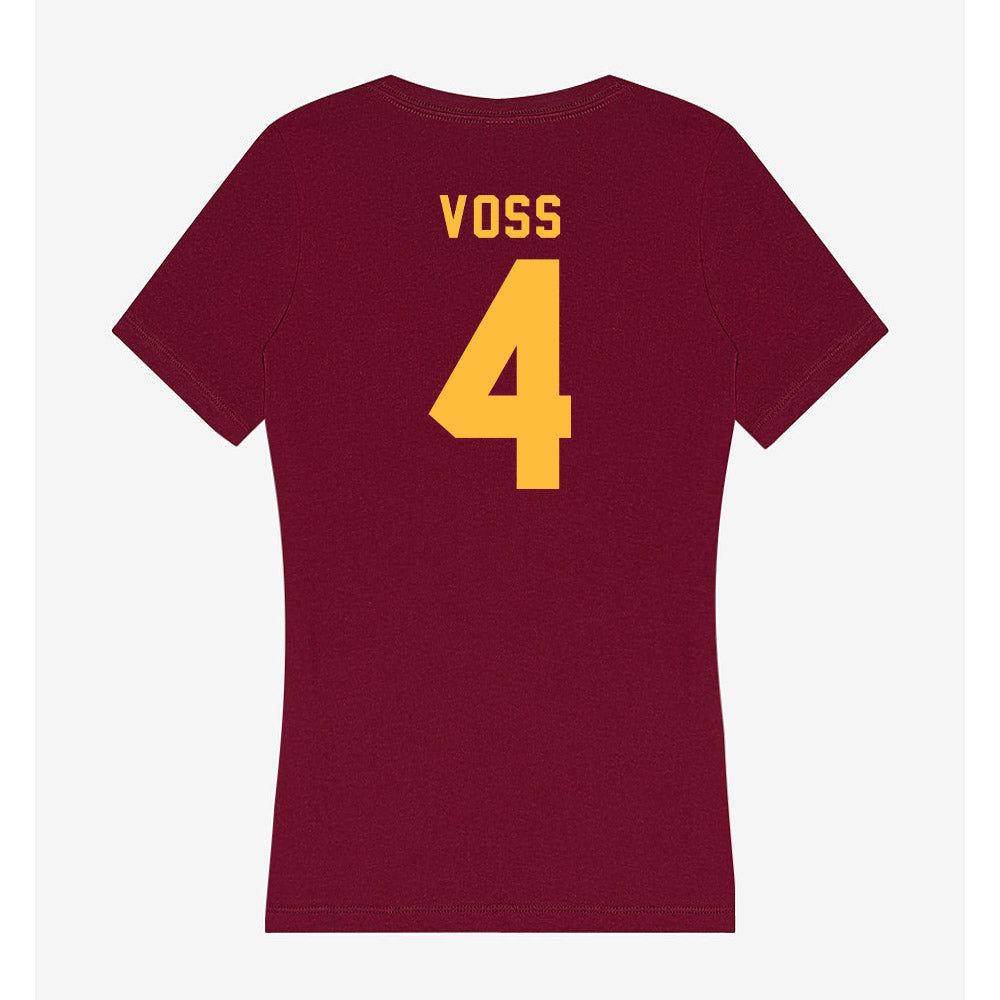 Minnesota - NCAA Football : Roman Voss - Women's V-Neck T-Shirt-1