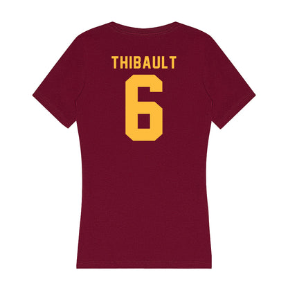 Minnesota - NCAA Women's Volleyball : Kate Thibault - Women's V-Neck T-Shirt-1