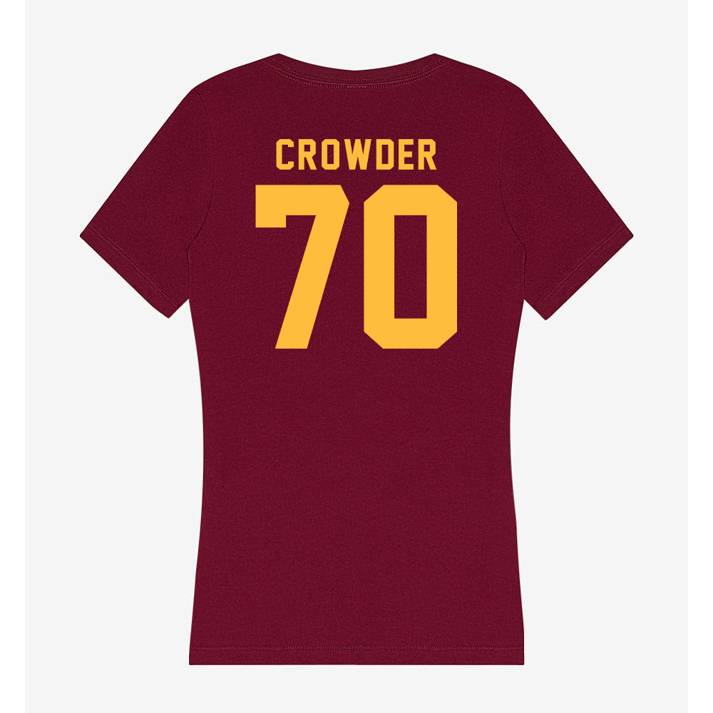 Minnesota - NCAA Football : Naquan Crowder - Classic Shersey Women's V-Neck T-Shirt-1
