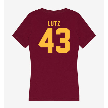 Minnesota - NCAA Football : Jakob Lutz - Women's V-Neck T-Shirt-1