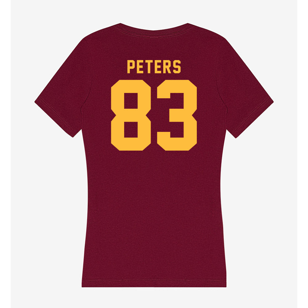 Minnesota - NCAA Football : Sam Peters - Women's V-Neck T-Shirt-1