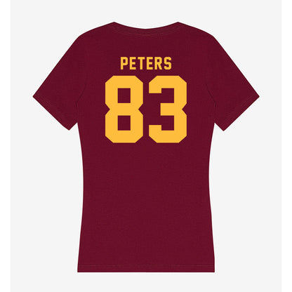Minnesota - NCAA Football : Sam Peters - Women's V-Neck T-Shirt-1