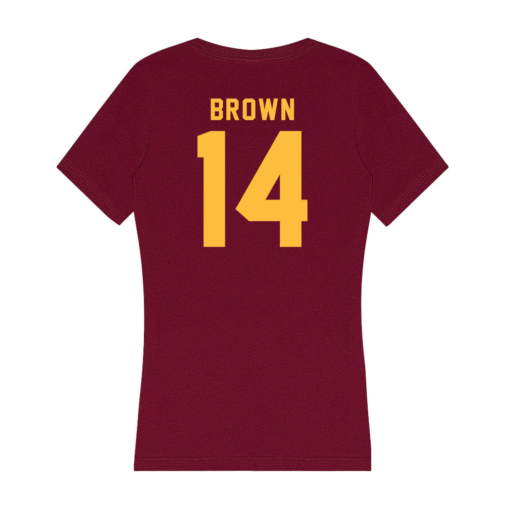 Minnesota - NCAA Football : Kerry Brown - Women's V-Neck T-Shirt-1