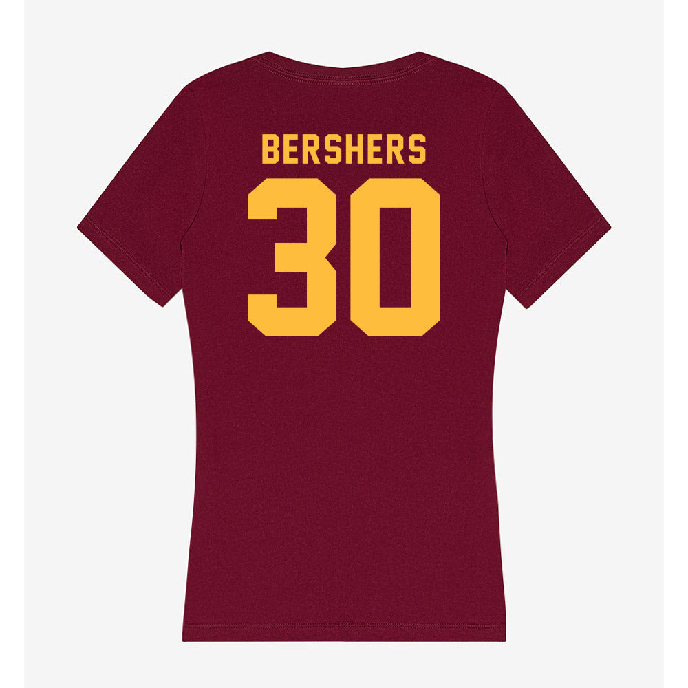 Minnesota - NCAA Women's Basketball : Zoey Bershers - Women's V-Neck T-Shirt-1