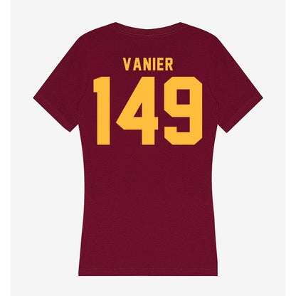 Minnesota - NCAA Wrestling : Charles Vanier - Women's V-Neck T-Shirt-1