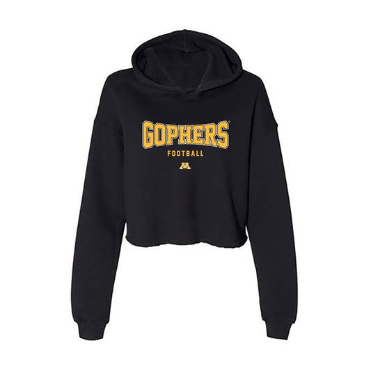 Minnesota - NCAA Football : Josiah Dozier - Women's Crop Fleece Hooded Sweatshirt-0
