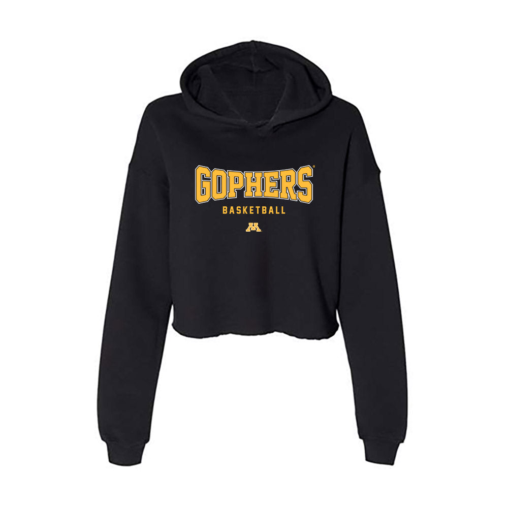 Minnesota - NCAA Women's Basketball : Leah Harmon - Women's Crop Fleece Hoodie-0