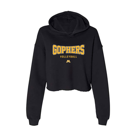 Minnesota - NCAA Women's Volleyball : Jordan Taylor - Women's Crop Fleece Hoodie-0