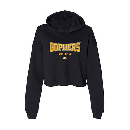 Minnesota - NCAA Softball : Maggie Werner - Women's Crop Fleece Hoodie-0