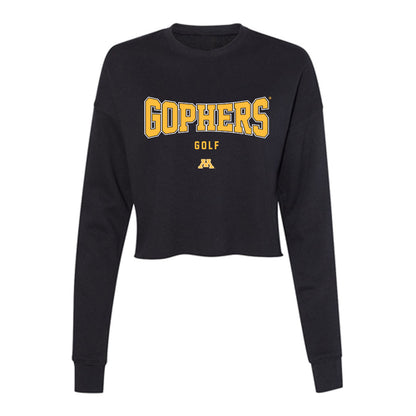 Minnesota - NCAA Men's Golf : Kyler Schwamb - Women's Cropped Crew Fleece-0