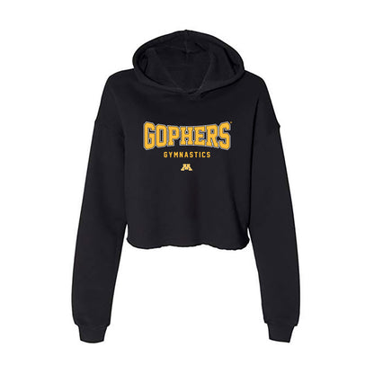 Minnesota - NCAA Women's Gymnastics : Lacie Saltzmann - Women's Crop Fleece Hoodie-0