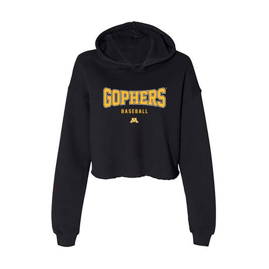 Minnesota - NCAA Baseball : Weber Neels - Women's Crop Fleece Hoodie-0