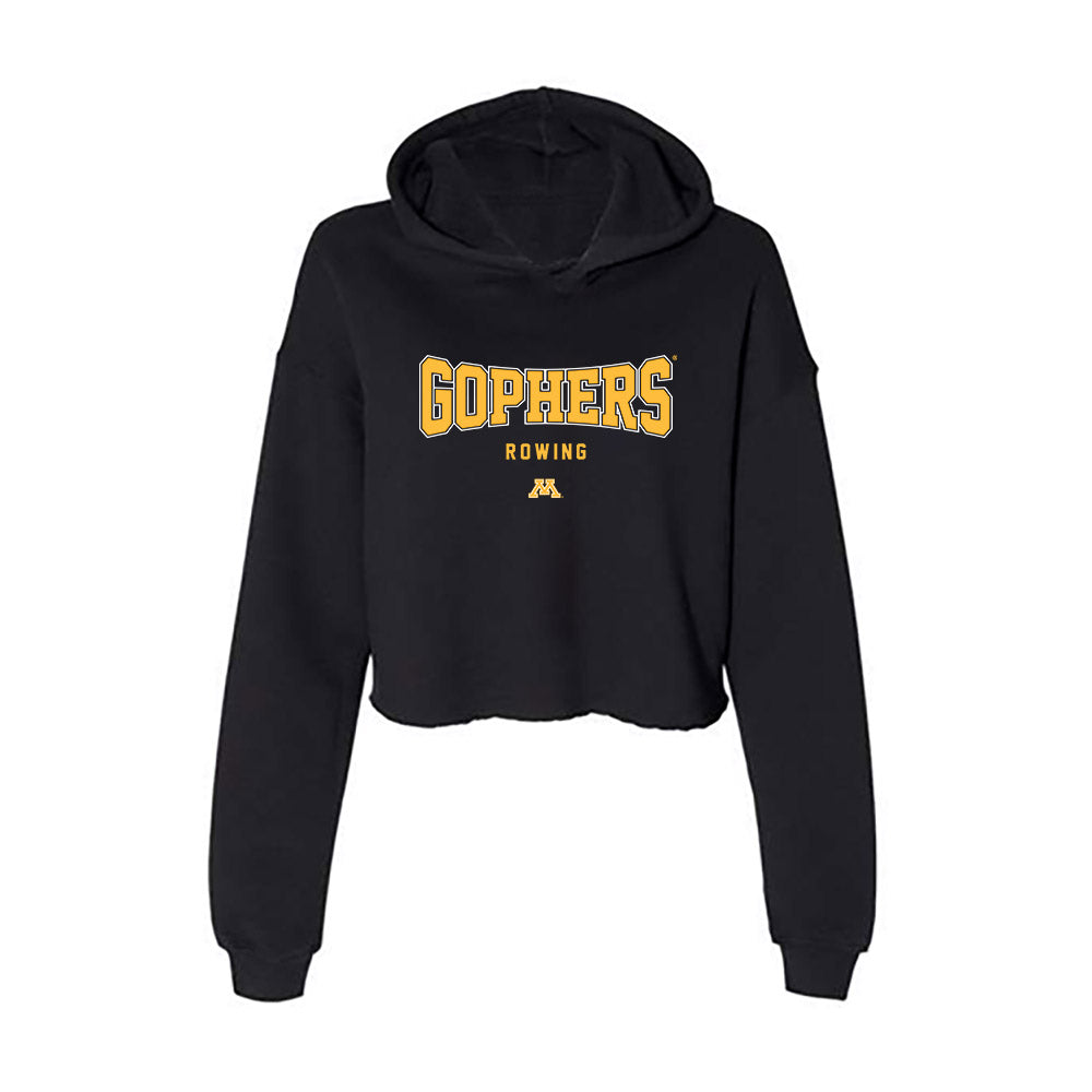 Minnesota - NCAA Women's Rowing : Peyton Wry - Women's Crop Fleece Hoodie-0