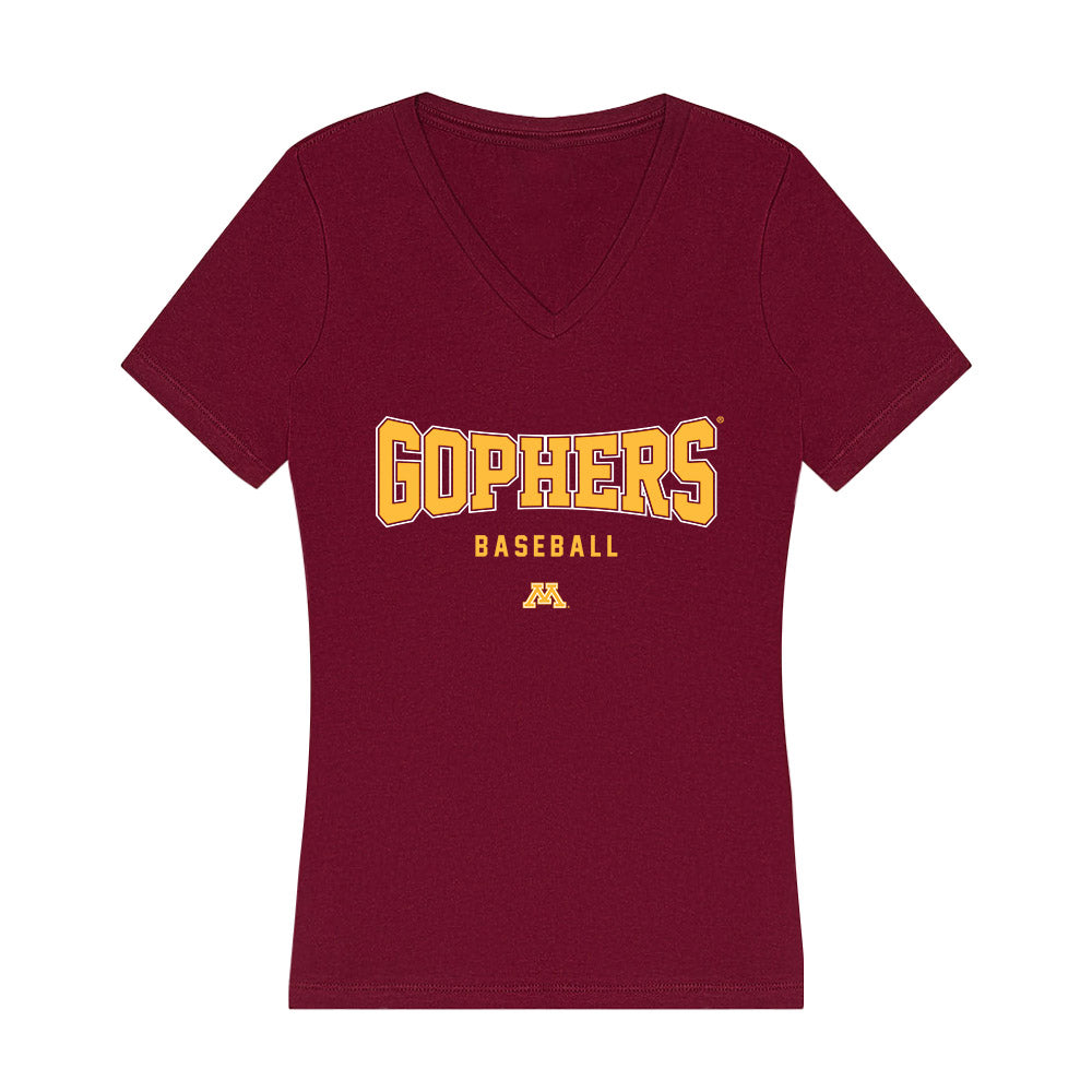 Minnesota - NCAA Baseball : Sam Hunt - Women's V-Neck T-Shirt-0