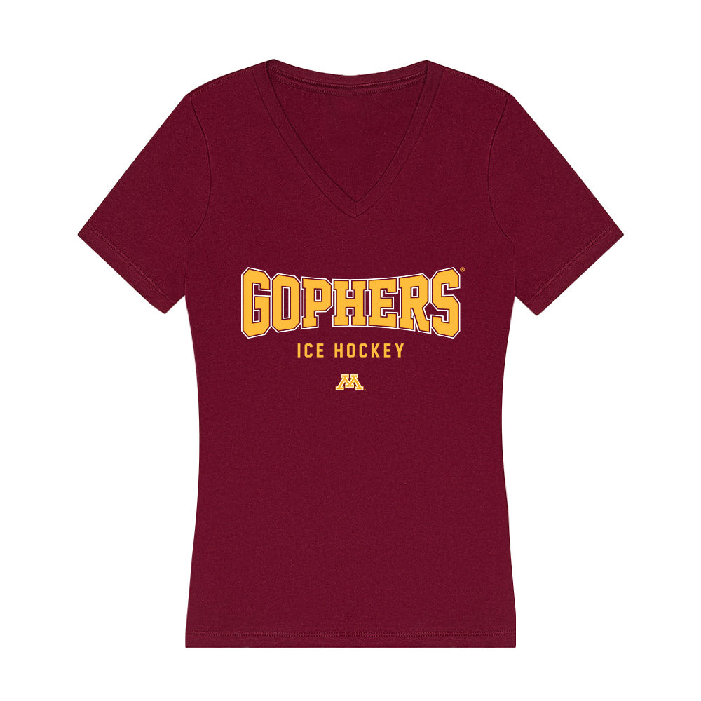 Minnesota - NCAA Women's Ice Hockey : Chloe Primerano - Women's V-Neck T-Shirt-0