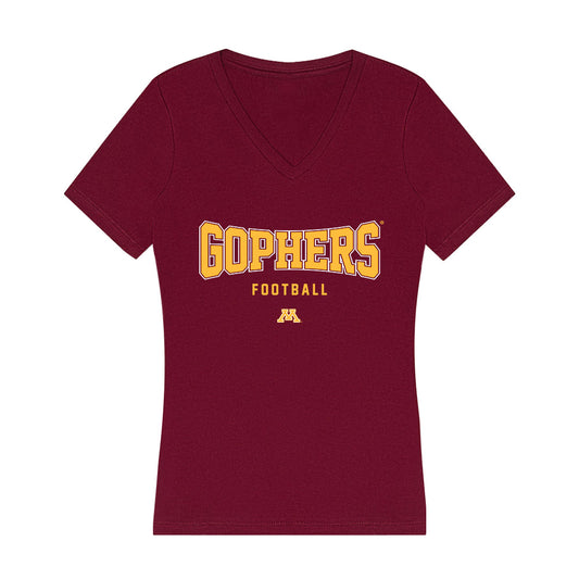Minnesota - NCAA Football : Josiah Dozier - Women's V-Neck T-Shirt-0