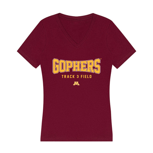 Minnesota - NCAA Women's Track & Field : Kyaliah Davis - Women's V-Neck T-Shirt-0