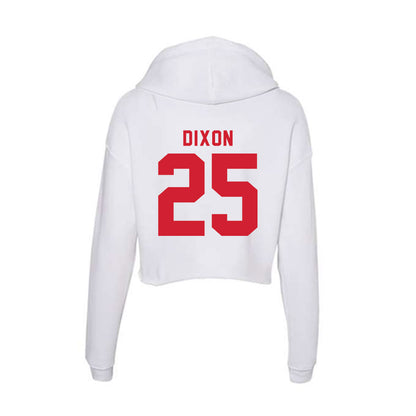 NC State - NCAA Football : Sterling Dixon - Women's Crop Fleece Hoodie-1