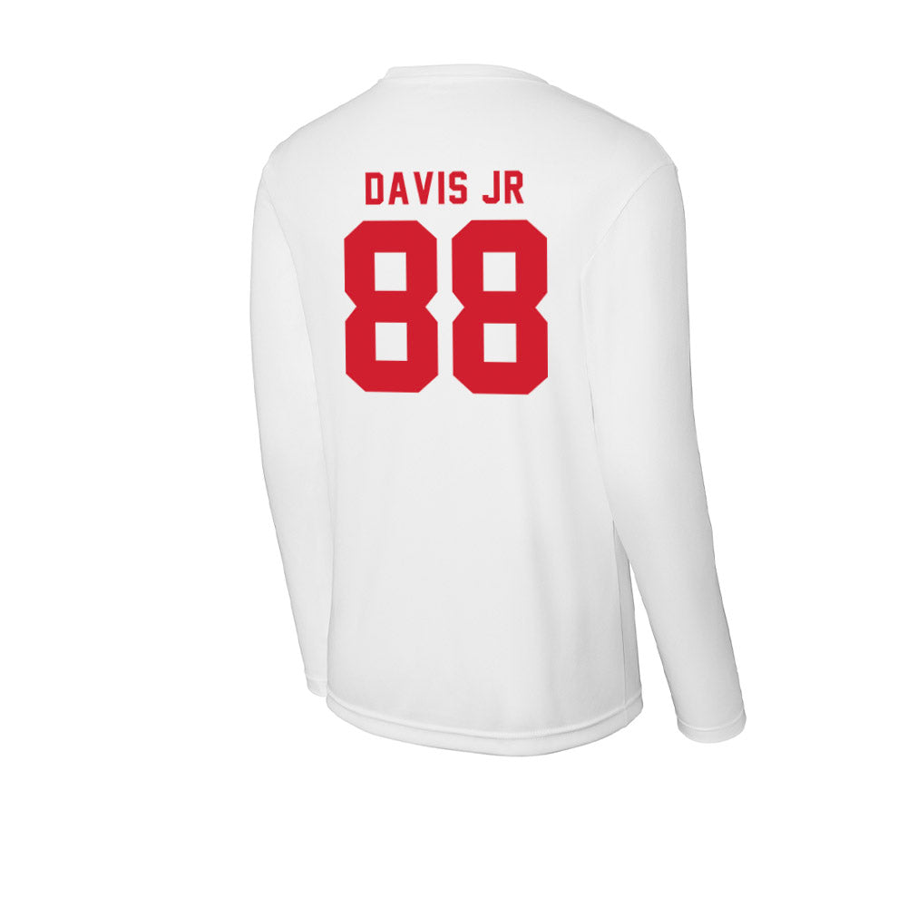 NC State - NCAA Football : Lamaris Davis Jr - Activewear Long Sleeve T-Shirt-1