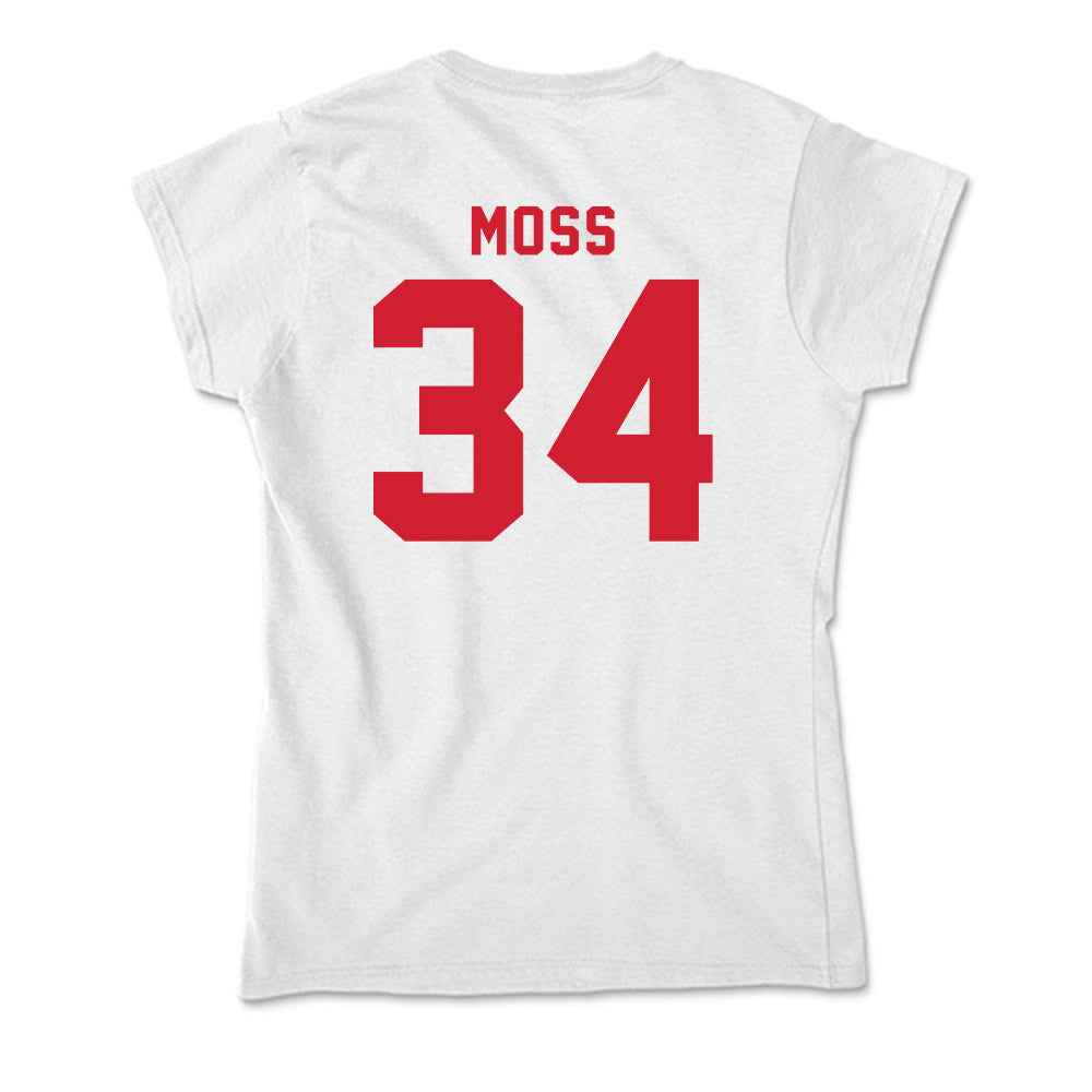NC State - NCAA Football : Noah Moss - Soft Style Women’s T-Shirt-1