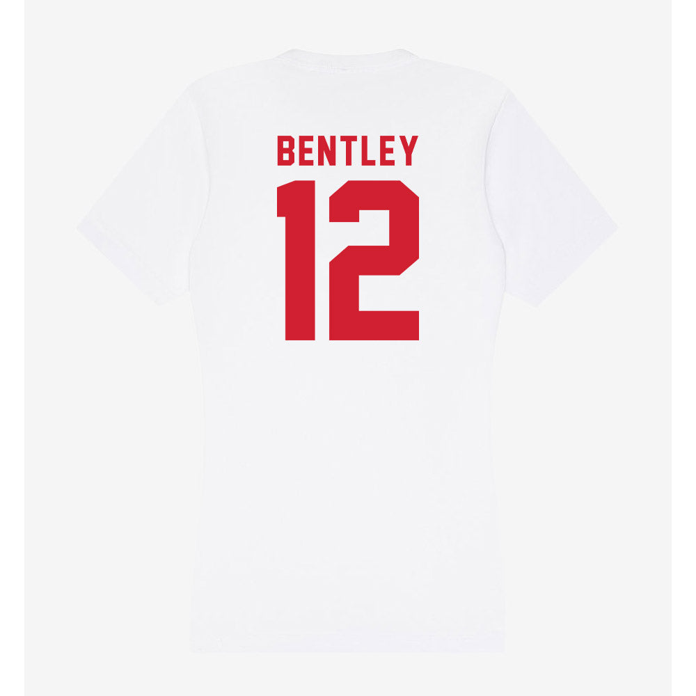 NC State - NCAA Baseball : Quinn Bentley - Women's V-Neck T-Shirt-1