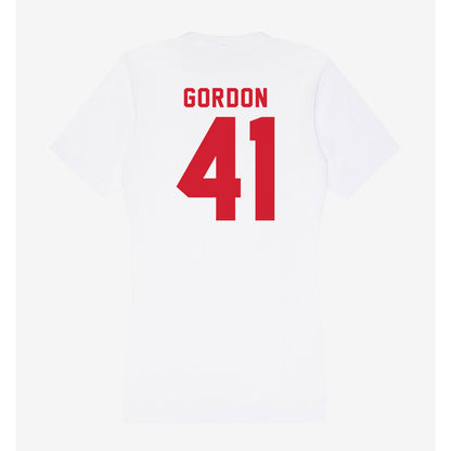 NC State - NCAA Football : Caden Gordon - Women's V-Neck T-Shirt-1