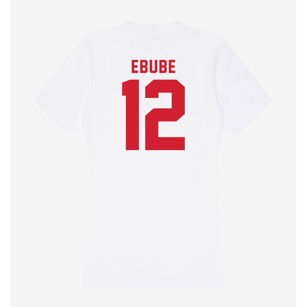 NC State - NCAA Men's Basketball : Scottie Ebube - Women's V-Neck T-Shirt-1