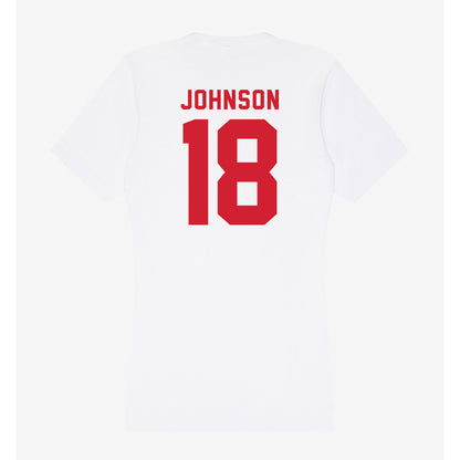 NC State - NCAA Softball : Sarah Johnson - Women's V-Neck T-Shirt-1