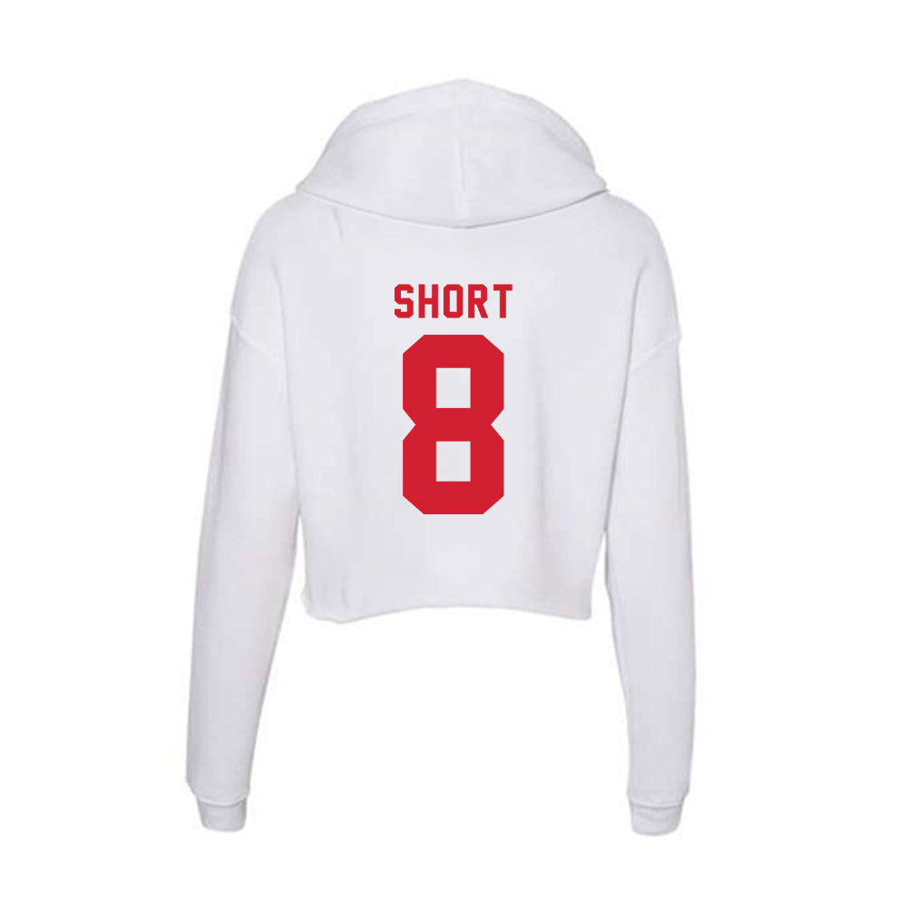 NC State - NCAA Softball : Carly Short - Women's Crop Fleece Hoodie-1