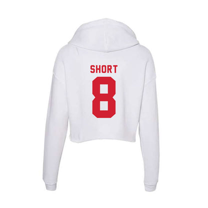 NC State - NCAA Softball : Carly Short - Women's Crop Fleece Hoodie-1