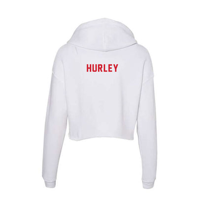 NC State - NCAA Women's Swimming & Diving : Grace Hurley - Women's Crop Fleece Hoodie-1