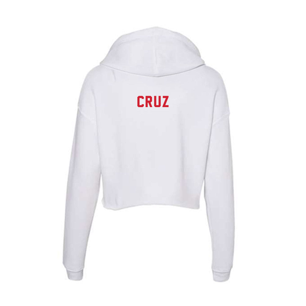 NC State - NCAA Football : Daniel Cruz - Women's Crop Fleece Hoodie-1