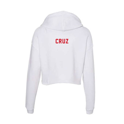 NC State - NCAA Football : Daniel Cruz - Women's Crop Fleece Hoodie-1