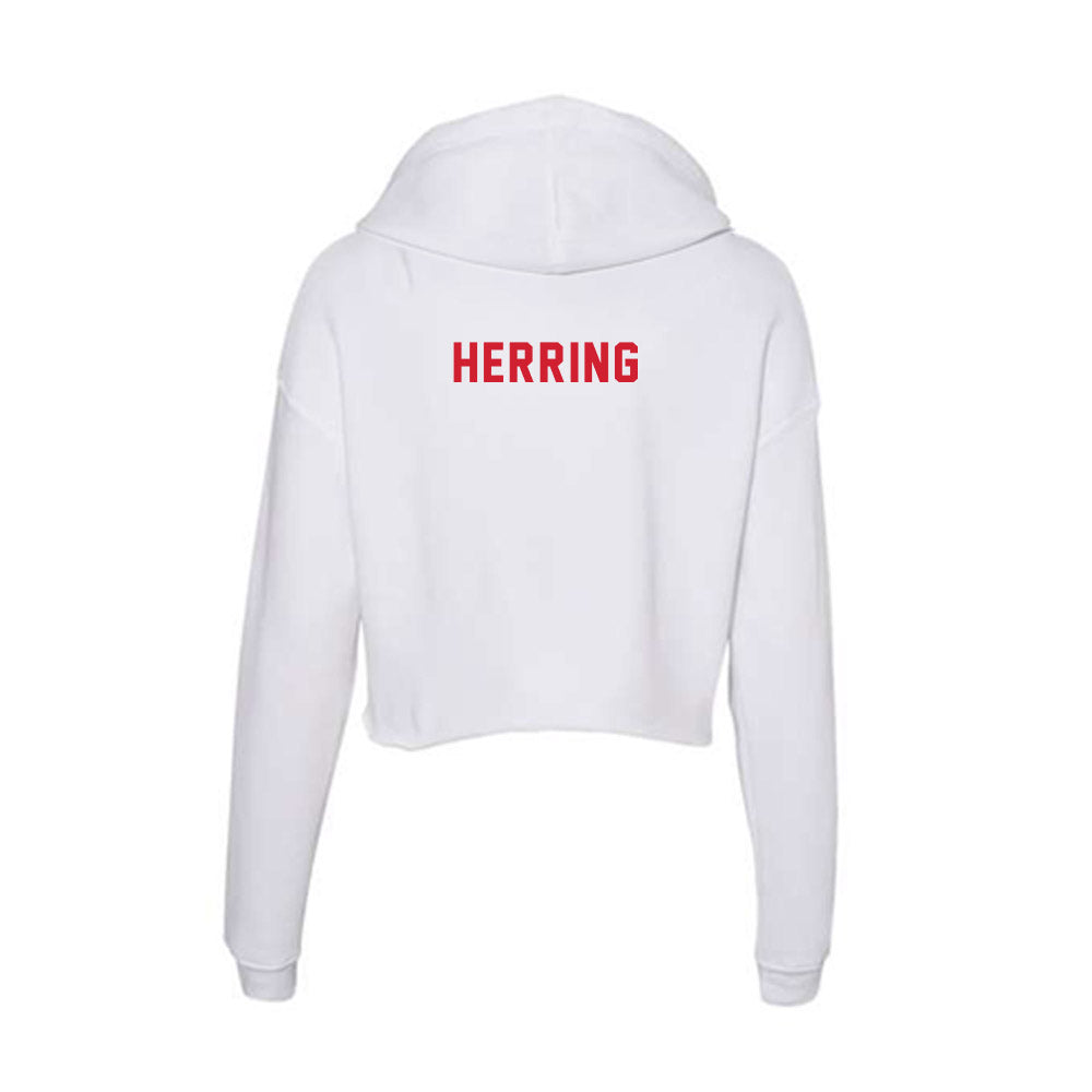 NC State - NCAA Men's Golf : Jake Herring - Women's Crop Fleece Hoodie-1