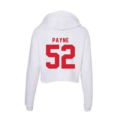 NC State - NCAA Football : Kage Payne - Women's Crop Fleece Hoodie-1