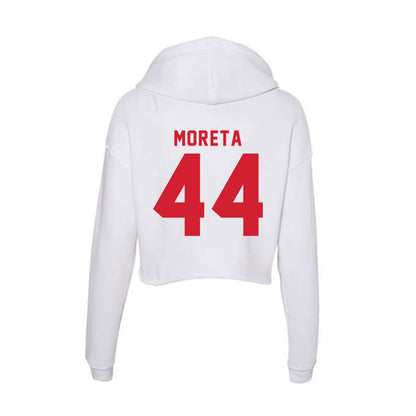 NC State - NCAA Football : Jordan Moreta - Women's Crop Fleece Hoodie-1